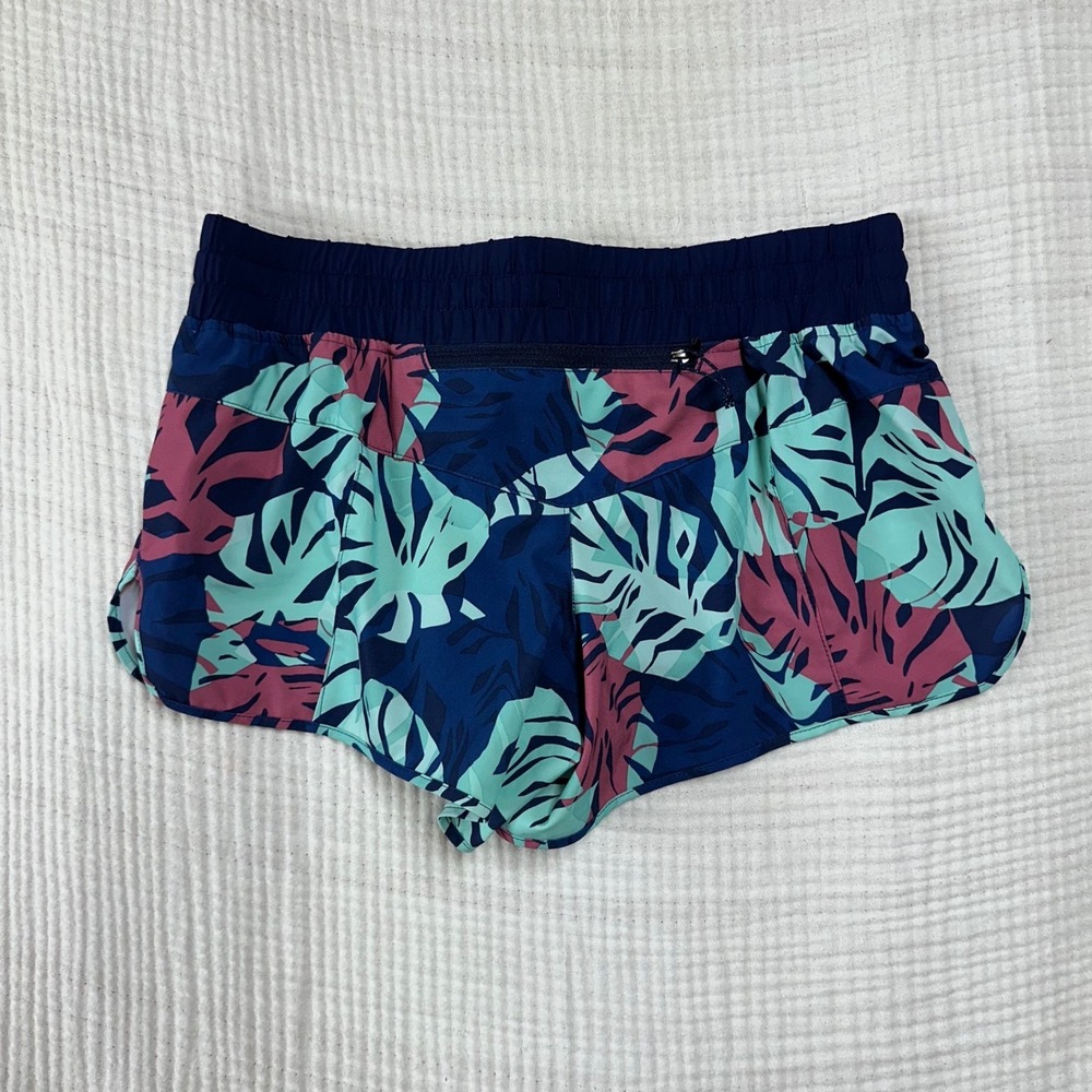 Patagonia Women Tarkine Fern Classic Blue Navy Nine Trail Runner Shorts XS - Picture 5 of 9